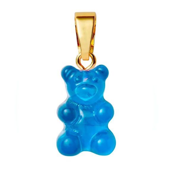 Gummy Bear Charm - 18k gold plated - color Blueberry - Picture 2 of 4